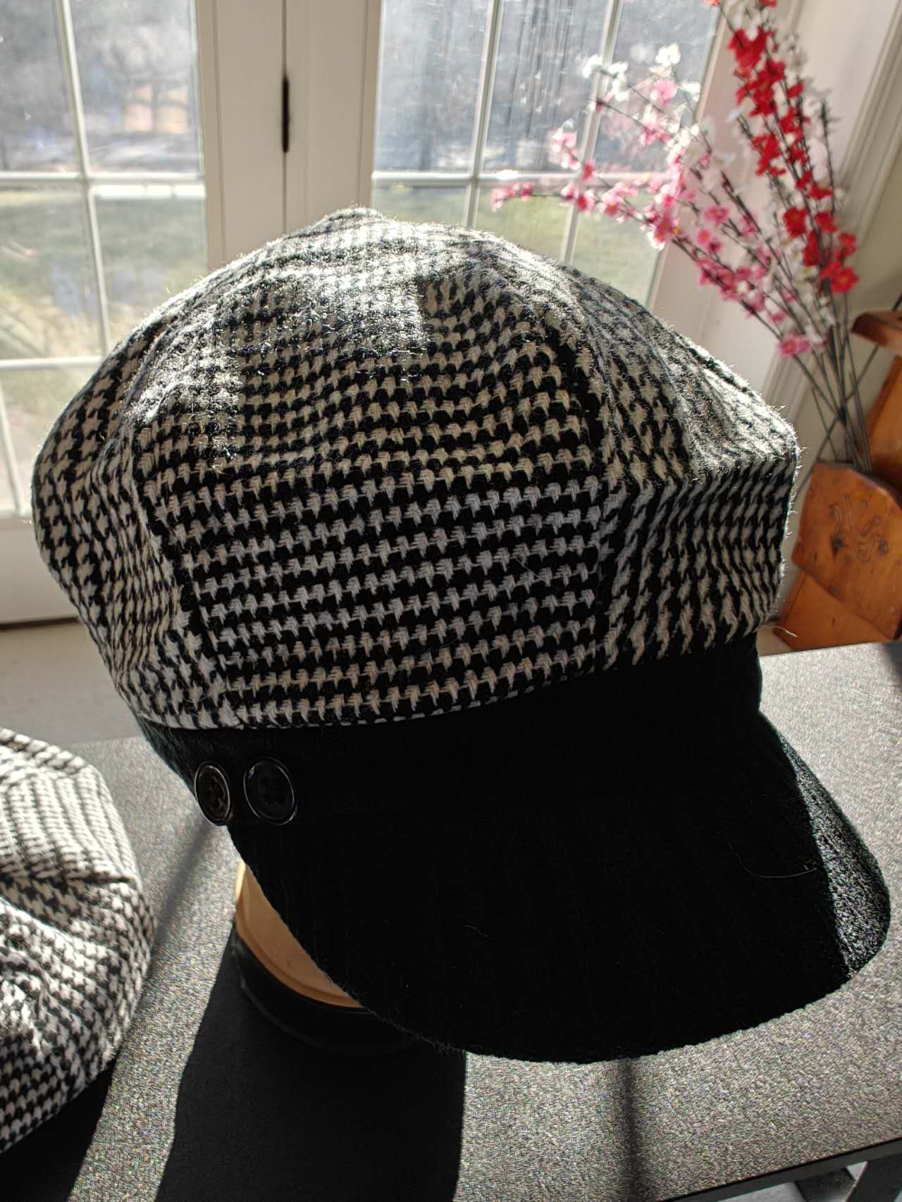 Checkerboard Ladies News Hat