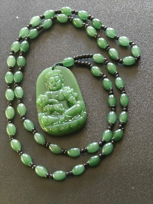 Jade Buddha Pendant
